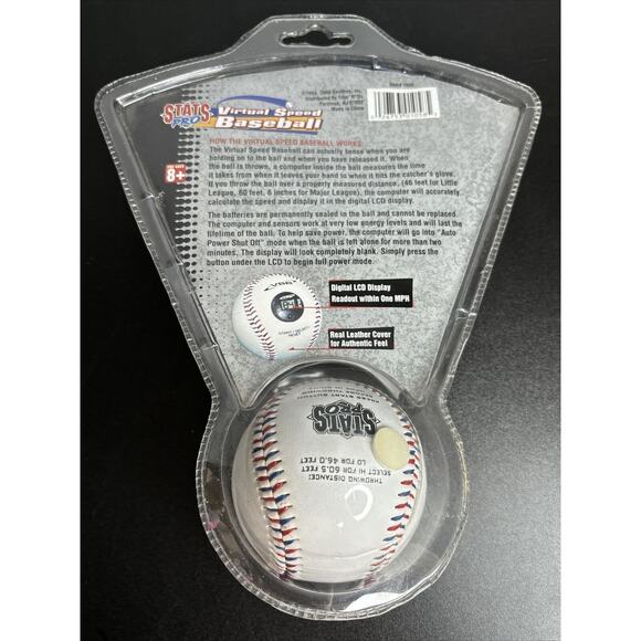 2000 Toys R Us Stats Pro Virtual Speed Baseball Monitors Ball Speed MPH DIGITAL - Picture 2 of 5